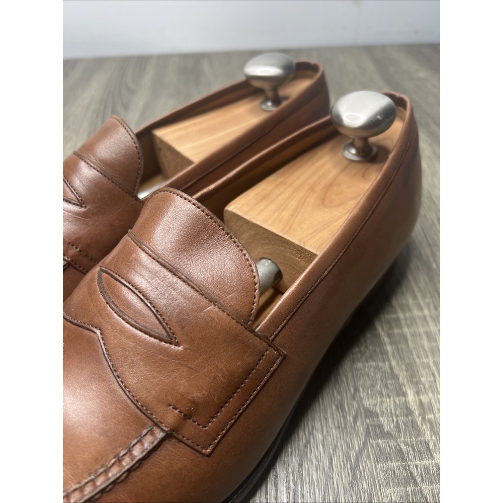 Edward Green Sloane Penny Loafers Brown Leather Slip On Shoes UK 9/9.5 US 10 D - Picture 14 of 16